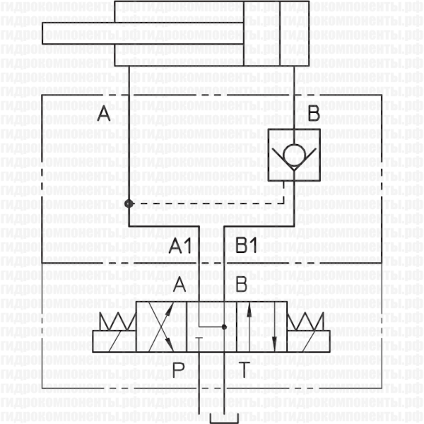 SKR-014 Гидрозамок модульного типа, однолинейный
