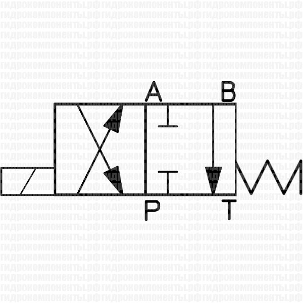 DHI-0617-X24DC (ATOS, Италия) Гидрораспределитель двухпозиционный четырехлинейный модульного типа, Ду = 6 мм (СЕТОР 03) с электроуправлением 24 В (DC), в комплекте с катушкой DHI-0617 ATOS Гидрораспределитель CETOP3 купить в магазине гидравлики
