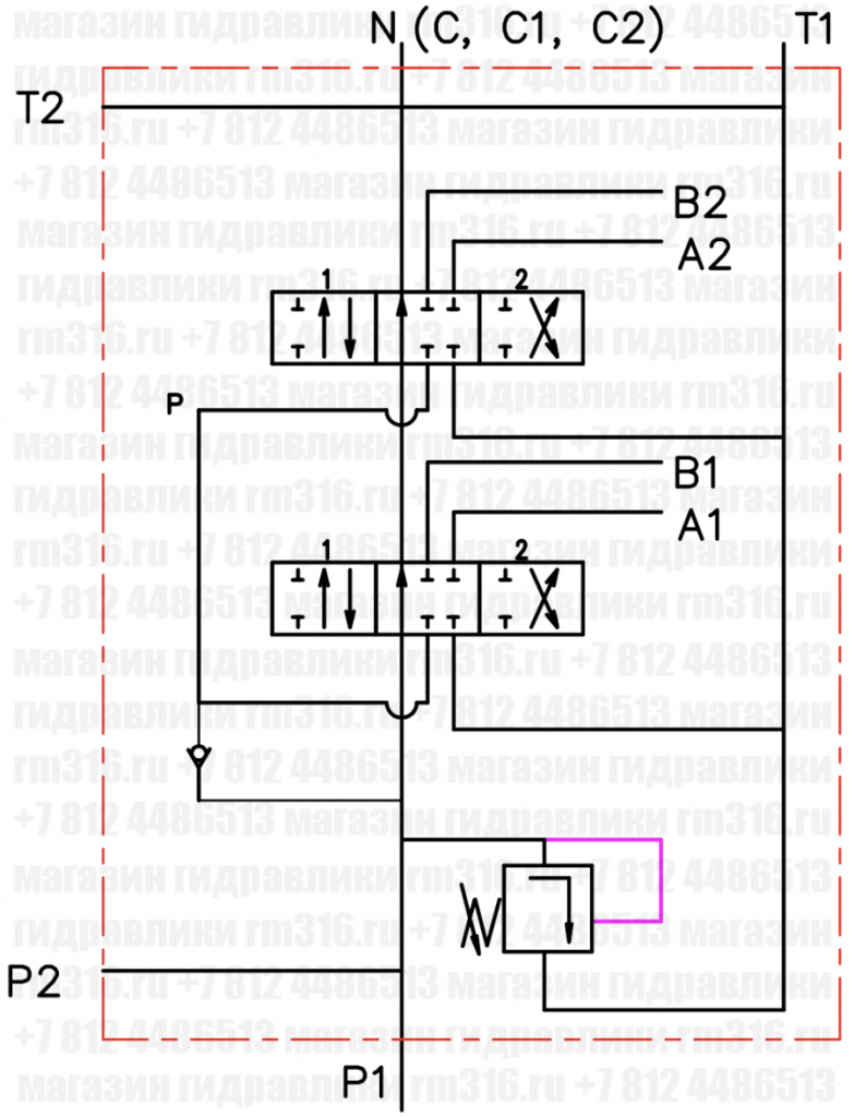 P120-А1 GKZ1 / P120-А8 GKZ1 распределитель гидравлический 120 литров