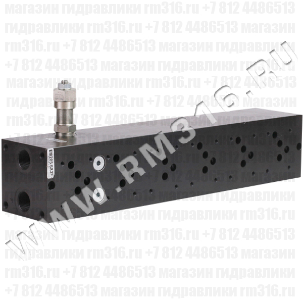 EM205/6X3F Плита CETOP 5 NG10, Ду=10 мм, с предохранительным клапаном под 6 гидрораспределителей