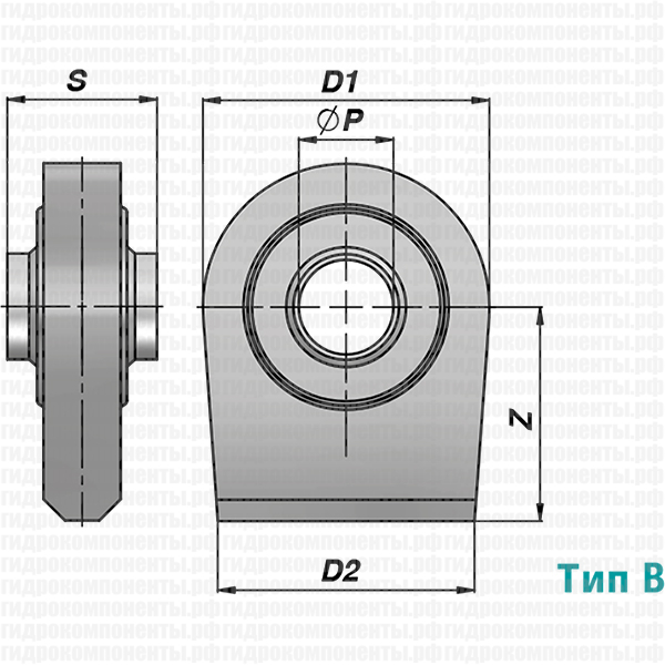 CSR ТИП A, B ПРОУШИНА ПРИВАРНАЯ ДЛЯ ГИДРОЦИЛИНДРОВ, ПРИМЕНЯЕМЫХ В СЕЛЬХОЗТЕХНИКЕ (CONTARINI, ИТАЛИЯ)