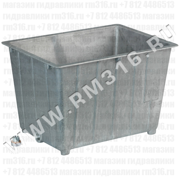 CP10 Гидравлический бак для маслостанции (алюминий), 10 литров, 340x247x220 мм, в комплекте с уплотнением GCP10, без крышки (OMT, Италия)