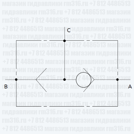 Челночный гидравлический клапан ИЛИ - принцип работы