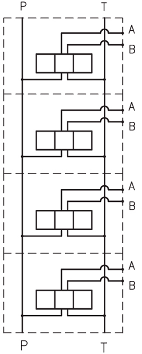 BA214/4 Atos плита CETOP3