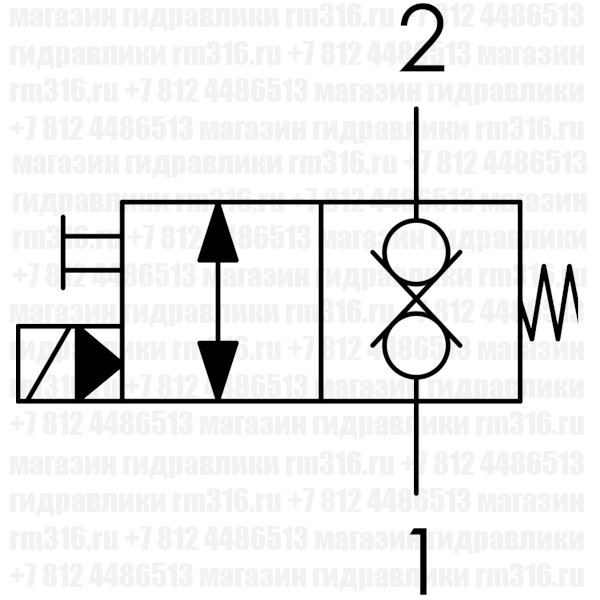 EDE9 ED082B-CNV ДВУХЛИНЕЙНЫЙ ГИДРАВЛИЧЕСКИЙ КЛАПАН (ГИДРОКЛАПАН), НОРМАЛЬНО ЗАКРЫТЫЙ, 40 Л/МИН, SAE8/2 (SAE 08), 3/4-16 UNF-2A (OLEOWEB, ИТАЛИЯ)
