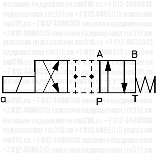 DKE-1630/2 ATOS гидросхема DKE-1630/2-X24DC (ATOS, Италия) Гидрораспределитель двухпозиционный четырехлинейный модульного типа, Ду = 10 мм (СЕТОР 05) с электроуправлением 24 В (DC), в комплекте с катушкой