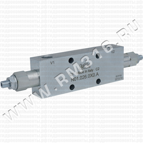 001.027.0X0 (OWC-DE-38-LU-FC2-OIL-X) N01.026.0X0.A (A-OWC-60-DE-38-LU-FC2-OIL-X) Двухсторонний тормозной (уравновешивающий) клапан 001.027.0X0 Гидроклапан купить в магазине гидравлики