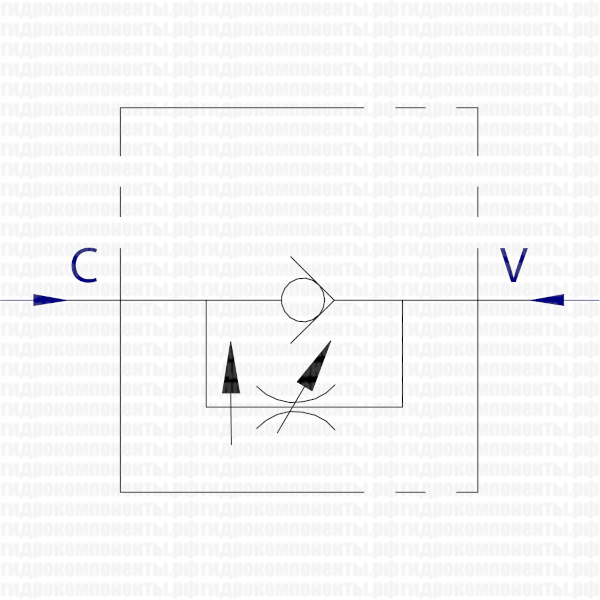 V0581/C, V0582/C, V0583/C Marchesini регулятор расхода гидравлический VRFU 90 Marchesini гидроклапан потока