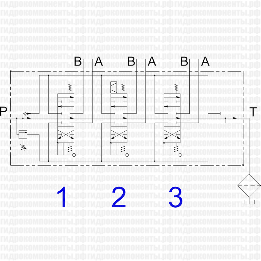 Q45/3 F1S(N160)-103/A1/M1-103/A2/D41-103/A1/M1-F3D-24VDC Гидрораспределитель