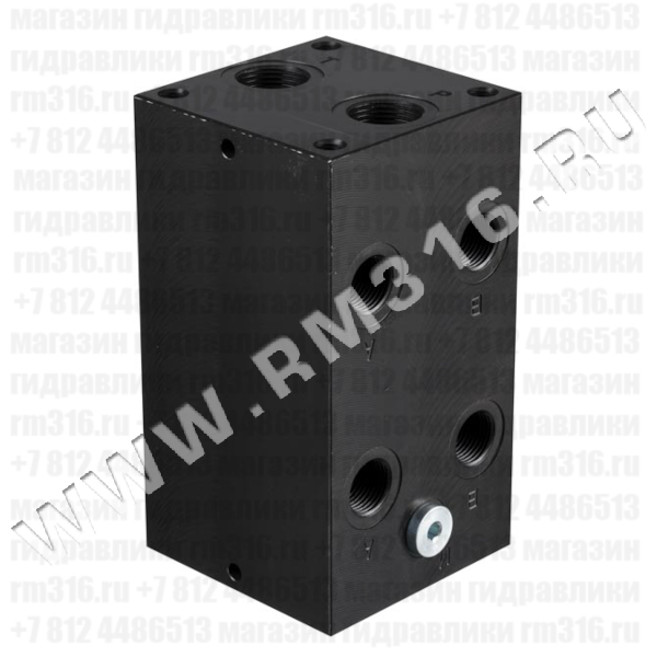 EM205/2Y Плита (сталь) под 2 места (гидрораспределителя) по стандарту CETOP 05 (Ду=10 мм)