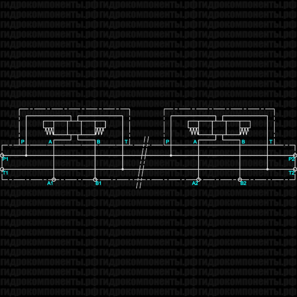 EAM233/4Y Eurofluid плита (алюминий) под 4 места (гидрораспределителя) Cetop 3, Ду=6 мм EAM233/4Y Eurofluid купить в магазине гидравлики СПБ