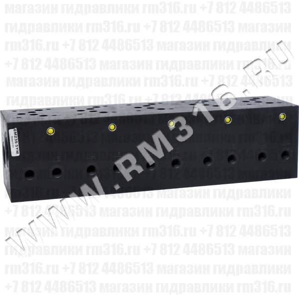 EM235/5YM Плита CETOP 5 NG10, Ду=10 мм под 5 гидрораспределителей