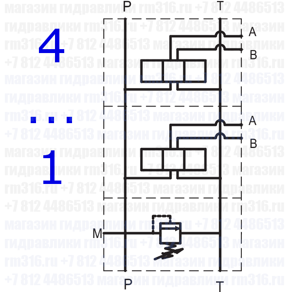 BM4AC2 CETOP 03 (Ду = 6 мм)