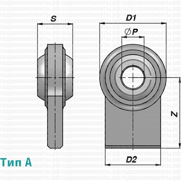 CSR ТИП A, B ПРОУШИНА ПРИВАРНАЯ ДЛЯ ГИДРОЦИЛИНДРОВ, ПРИМЕНЯЕМЫХ В СЕЛЬХОЗТЕХНИКЕ ДЛЯ ГИДРОЦИЛИНДРОВ CONTARINI