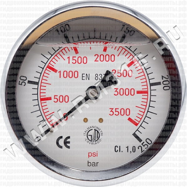 M108PBL0250 Манометр гидравлический Italmanometri