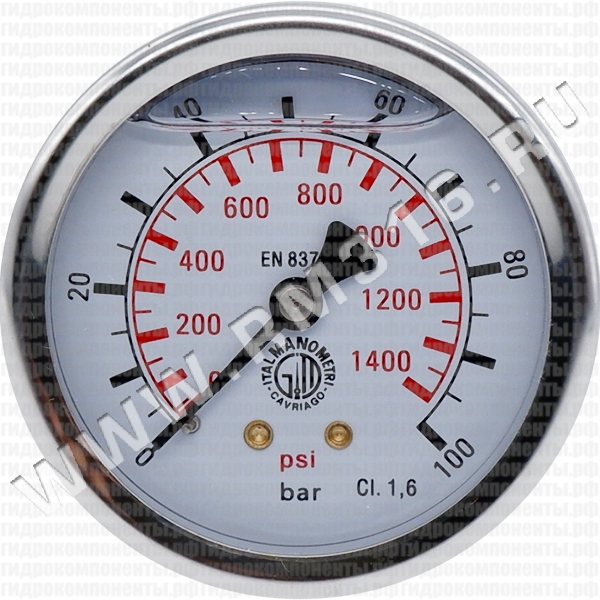 M638PBL100 Манометр гидравлический Italmanometri