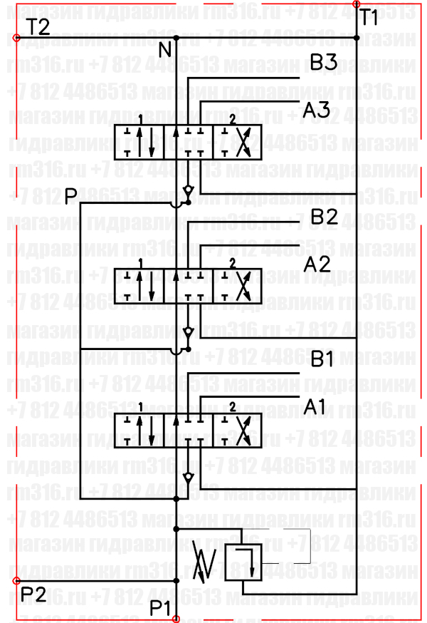 P80-А1 GKZ1 / P80-А8 GKZ1 распределитель гидравлический