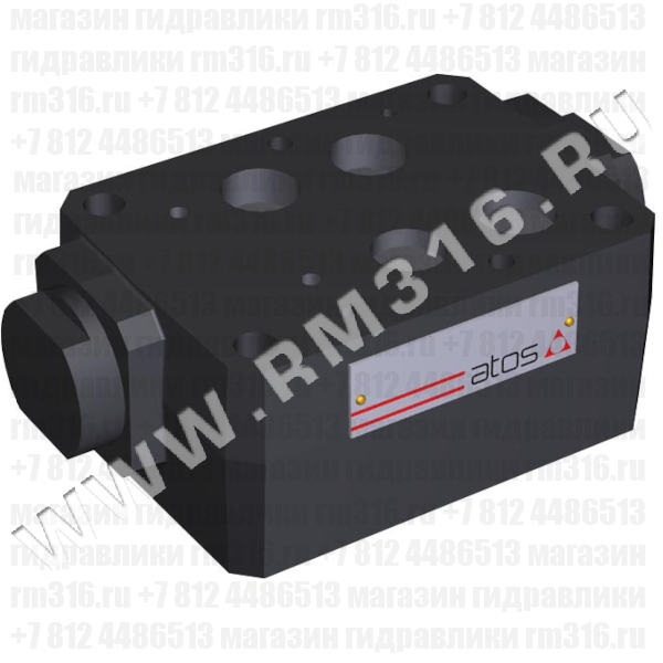 JPR-213 Гидрозамок модульного типа, СЕТОР 7, двухлинейный JPR-213 (ATOS, Италия) Гидрозамок модульного типа, однолинейный (действует на канал А), Ду = 16 мм (СЕТОР 07), 200 л/мин