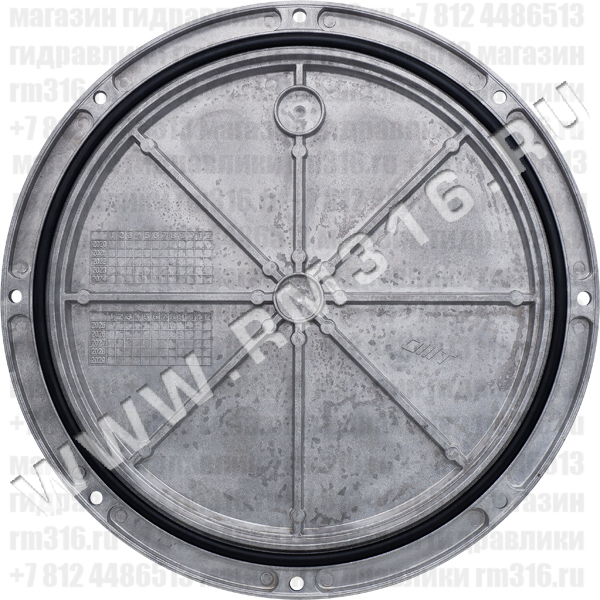 SI400* Инспекционный люк для маслобака, 8 отверстий для монтажа, с уплотнительной вставкой, диаметр 400 мм (OMT, Италия)