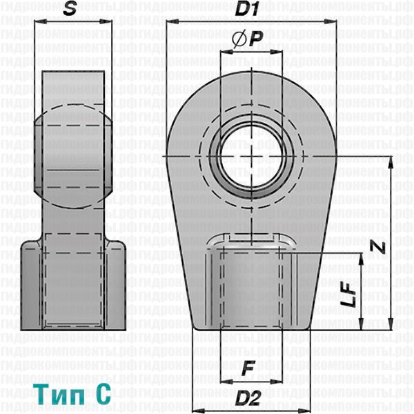 КУПИТЬ CSR ТИП A,B,C ПРОУШИНА ПРИВАРНАЯ ДЛЯ ГИДРОЦИЛИНДРОВ, ПРИМЕНЯЕМЫХ В СЕЛЬХОЗТЕХНИКЕ CONTARINI