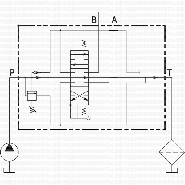 Q45/1 F1SN(150)-103/A1/M1-F3D, код 04501010300100 (Galtech, Италия) Гидрораспределитель моноблочный с ручным управлением, 1-но секционный, номинальный расход 60 л/мин, с регулируемым предохранительным клапаном 81-200 бар (настройка на 150 бар) Q45 Galtech гидрораспределитель