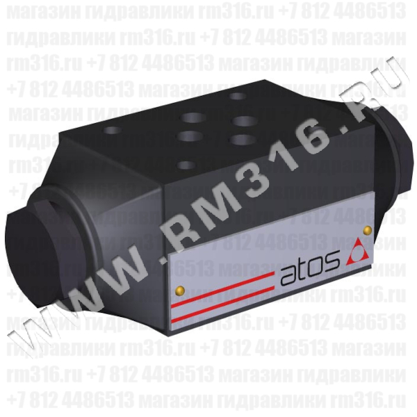 HR-004 (ATOS, Италия) Обратный клапан модульного типа, однолинейный (действует на канал В), Ду = 6 мм (СЕТОР 03), 60 л/мин