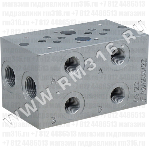 EAM233/2X2F Плита CETOP 3 NG6