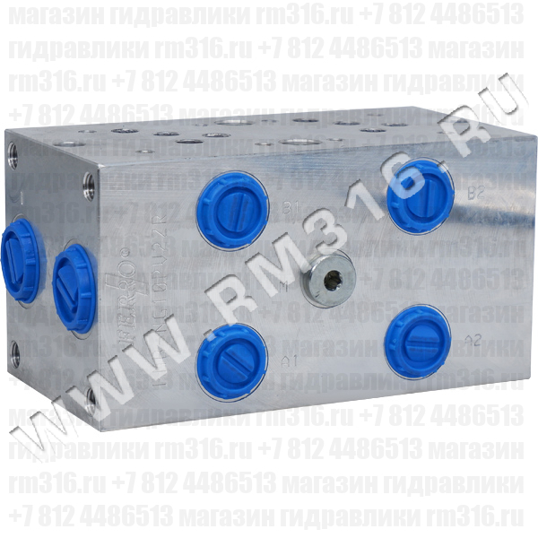 FMBNG10PV2ZR Плита CETOP 5 NG10, Ду=10 мм, с предохранительным клапаном под 2 гидрораспределителя