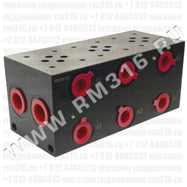 HSD-ZVB6P-3-B Плита CETOP 3 под 3 места (гидрораспределителя)