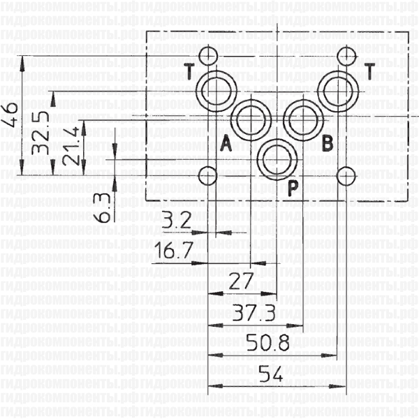 DKE-1631/2-X24DC (ATOS, Италия) Гидрораспределитель двухпозиционный четырехлинейный модульного типа, Ду = 10 мм (СЕТОР 05) с электроуправлением 24 В (DC), в комплекте с катушкой