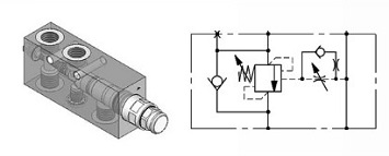 A060461.12.00 уравновешивающий (тормозной) гидравлический клапан