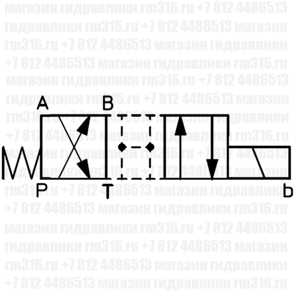 DKE-1630/2/A-X24DC (ATOS, Италия) Гидрораспределитель двухпозиционный четырехлинейный модульного типа, Ду = 10 мм (СЕТОР 05) с электроуправлением 24 В (DC), в комплекте с катушкой