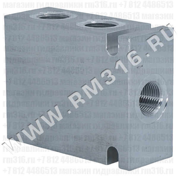 LB10-4-A-3G Корпус (сталь) для ввертного гидравлического клапана (гидроклапана), 3/8" BSP, гнездо SAE10/4 (SAE 10), резьба под клапан 7/8-14 UNF-2B