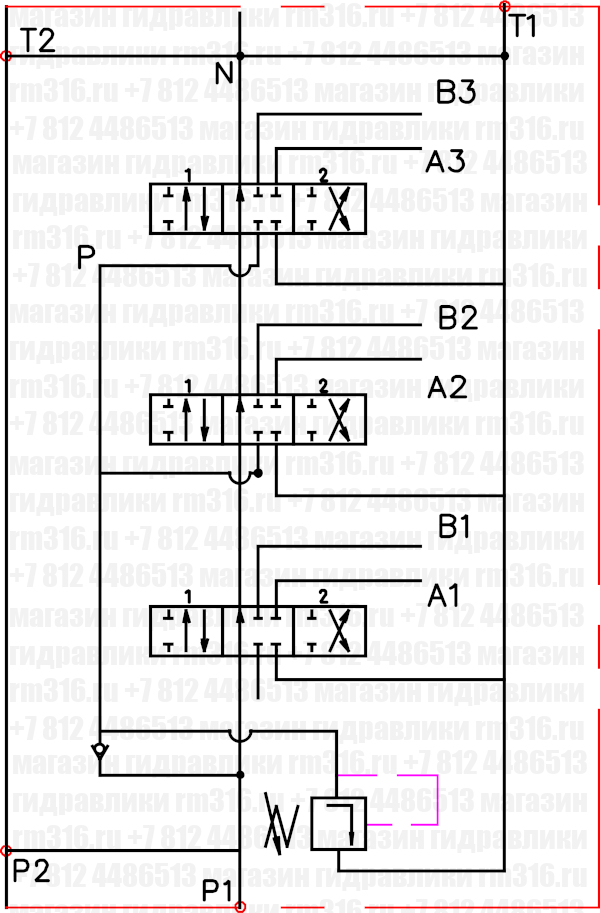 P40-1A1А1A1 GKZ1 / P40-1A8А8A8 GKZ1 распределитель гидравлический