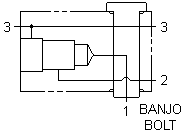 Тормозной гидравлический клапан с банджо-болтом CBCA, CBCG Sun Hydraulics