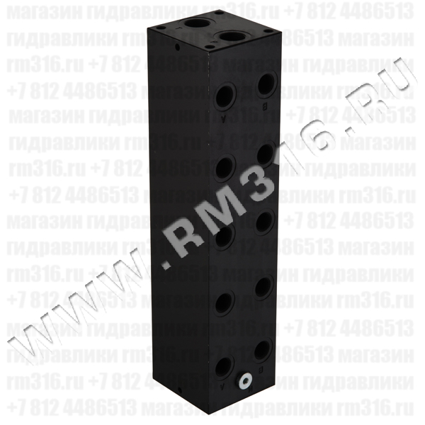 EM205/5Y Плита (сталь) под 5 мест (гидрораспределителей) по стандарту CETOP 05 (Ду=10 мм)