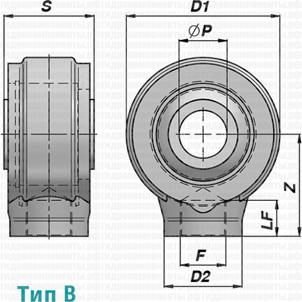 КУПИТЬ CSR ТИП A,B,C ПРОУШИНА ПРИВАРНАЯ ДЛЯ ГИДРОЦИЛИНДРОВ, ПРИМЕНЯЕМЫХ В СЕЛЬХОЗТЕХНИКЕ CONTARINI