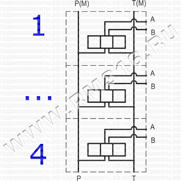 MM213/3YW20 ПЛИТА CETOP 3, ISO 03 EUROFLUID