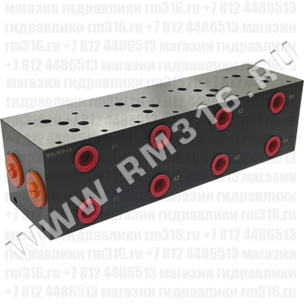 HSD-ZVB10P-4-B Плита CETOP 5 NG10, Ду=10 мм под 4 гидрораспределителя