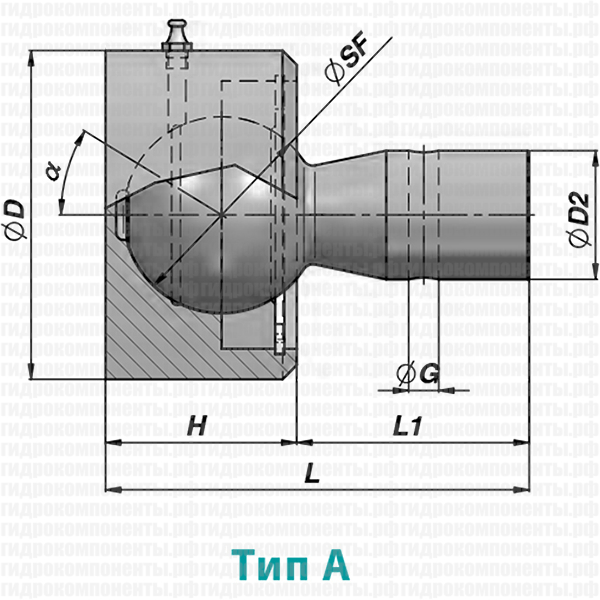 CSB00 ПОВОРОТНОЕ ШАРНИРНОЕ СОЕДИНЕНИЕ ДЛЯ ГИДРОЦИЛИНДРА CONTARINI