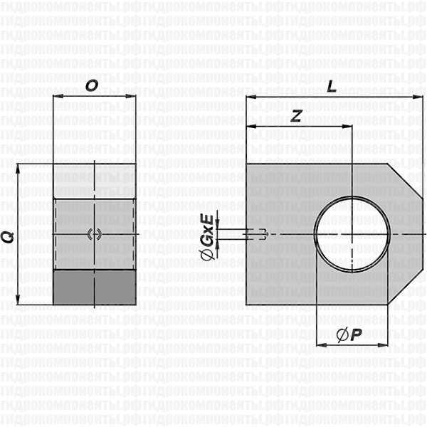 COF СКОБА ДЛЯ ГИДРОЦИЛИНДРА