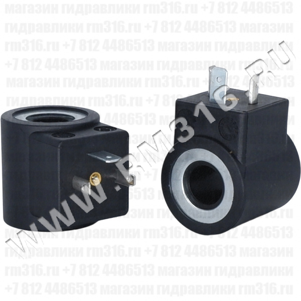 MC-13-C-24H DC Электромагнитная катушка для гидравлического клапана (гидроклапана) картриджного (ввертного) исполнения, 24 В (DC), электрическое подключение DIN 43650 (MERIC, Китай)