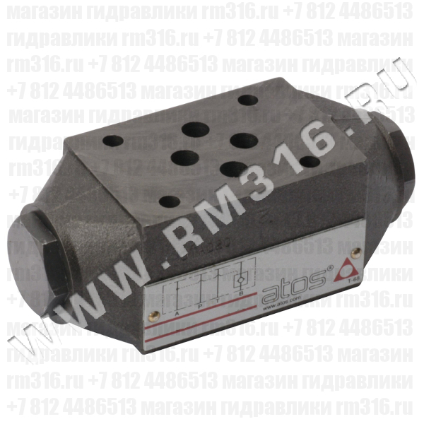 SHR-014 Гидрозамок модульного типа, однолинейный (действует на канал B), Ду = 6 мм (СЕТОР 03), 60 л/мин (Atos Shanghai, Китай)