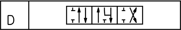 Тип золотника D 03P40-1D1D1D1 GKZ1 03P40-1D1D1D1 GKZ1