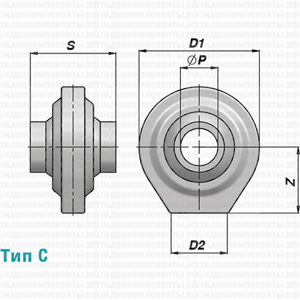CSR ПРОУШИНА ДЛЯ ГИДРОЦИЛИНДРА ПРИВАРНАЯ ДЛЯ ГИДРОЦИЛИНДРОВ, ПРИМЕНЯЕМЫХ В СЕЛЬХОЗТЕХНИКЕ CONTARINI