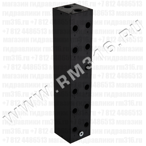 EM205/6Y Плита (сталь) под 6 мест (гидрораспределителей) по стандарту CETOP 05 (Ду=10 мм)