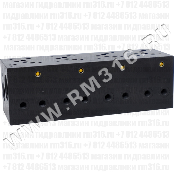 EM235/4YM Плита CETOP 5 NG10, Ду=10 мм под 4 гидрораспределителя