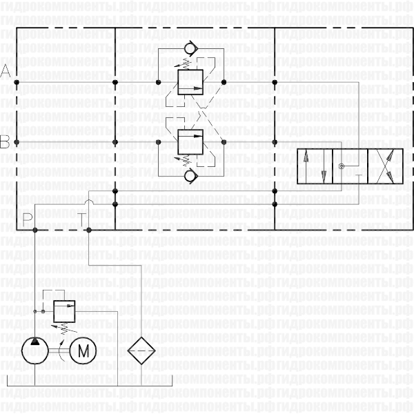 A-OWC-DE-L10-X (001.292.0X0.A) Подпорно-тормозной клапан